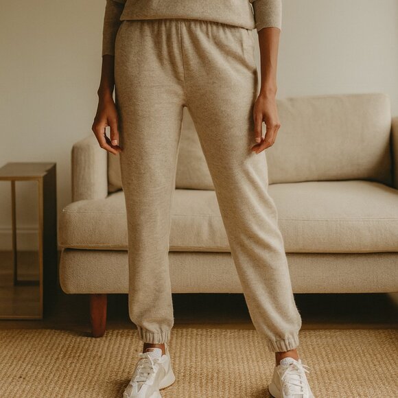 Rag & Bone Takisada Osaka Wool Yan Joggers Pull-On Sweatpants Beige L Pocket new - Picture 1 of 6